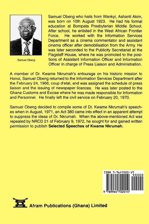Produktbild: Selected Speeches of Kwame Nkrumah. Volume 1
