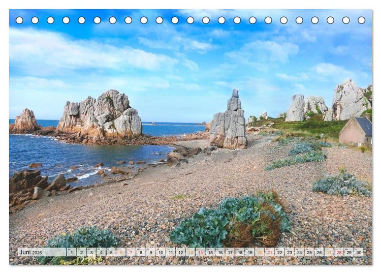 Produktbild: Normandie und Bretagne-faszinierend abwechslungsreich (Tischkalender 2026 DIN A5 quer), CALVENDO Monatskalender