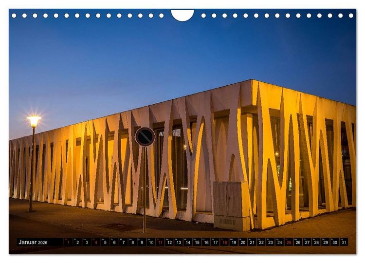 Produktbild: Mannheim Modern. Zeitgen&ouml;ssische Architektur in der Quadratestadt. (Wandkalender 2026 DIN A4 quer), CALVENDO Monatskalender