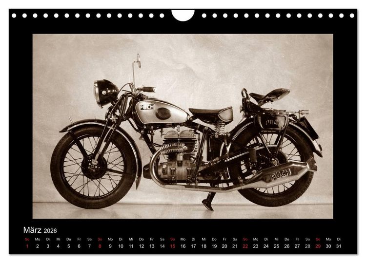 Produktbild: Motorrad Oldtimer aus &Ouml;sterreich (Wandkalender 2026 DIN A4 quer), CALVENDO Monatskalender