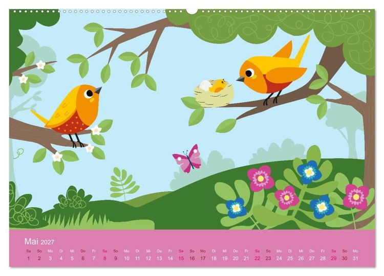 Produktbild: S&uuml;&szlig;e Tierkinder (hochwertiger Premium Wandkalender 2027 DIN A2 quer), Kunstdruck in Hochglanz