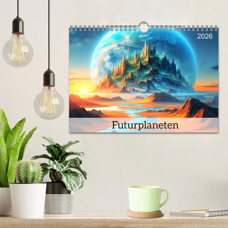 Produktbild: Futurplaneten (Wandkalender 2026 DIN A4 quer), CALVENDO Monatskalender