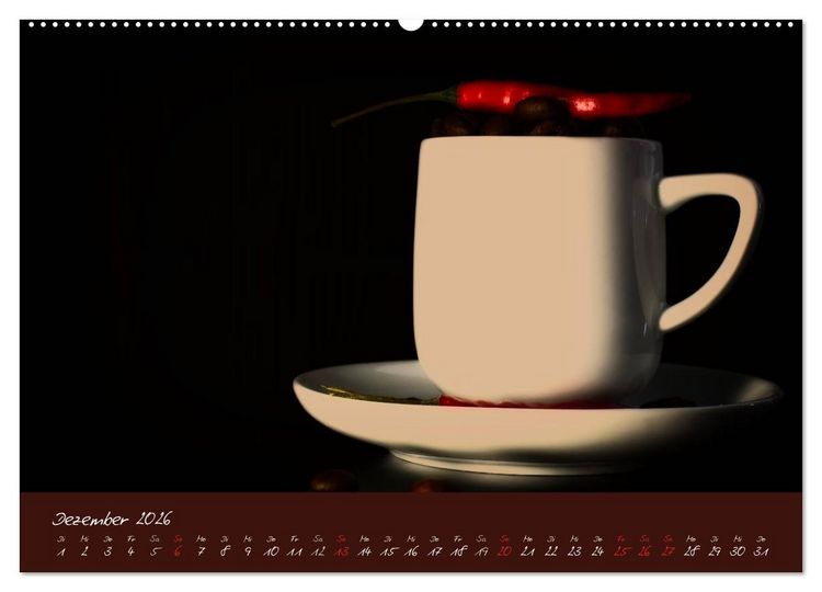 Produktbild: Kaffee Genuss Jahreskalender (hochwertiger Premium Wandkalender 2026 DIN A2 quer), Kunstdruck in Hochglanz