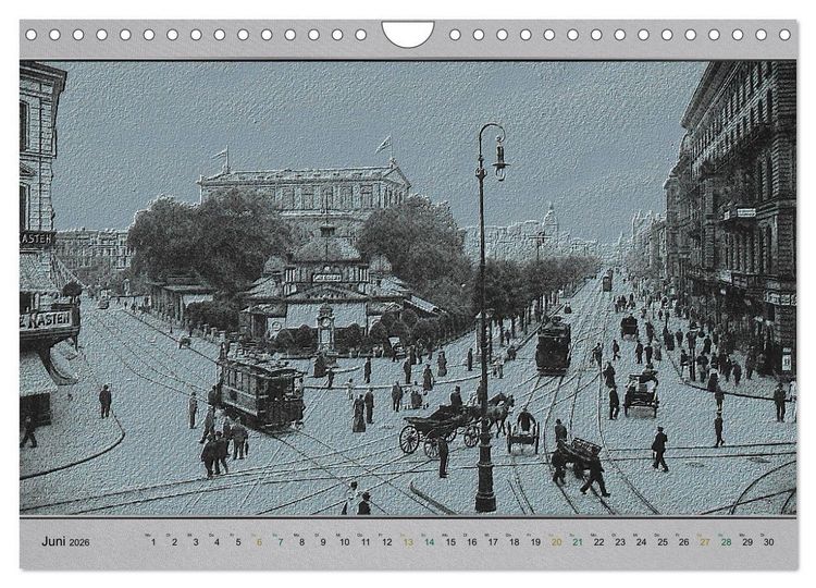Produktbild: Hannover, alte Aufnahmen neu interpretiert. (Wandkalender 2026 DIN A4 quer), CALVENDO Monatskalender