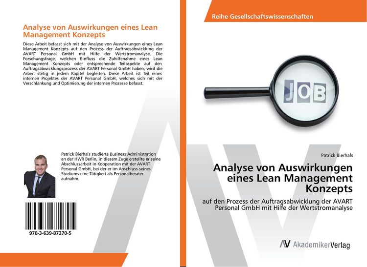 Produktbild: Analyse von Auswirkungen eines Lean Management Konzepts
