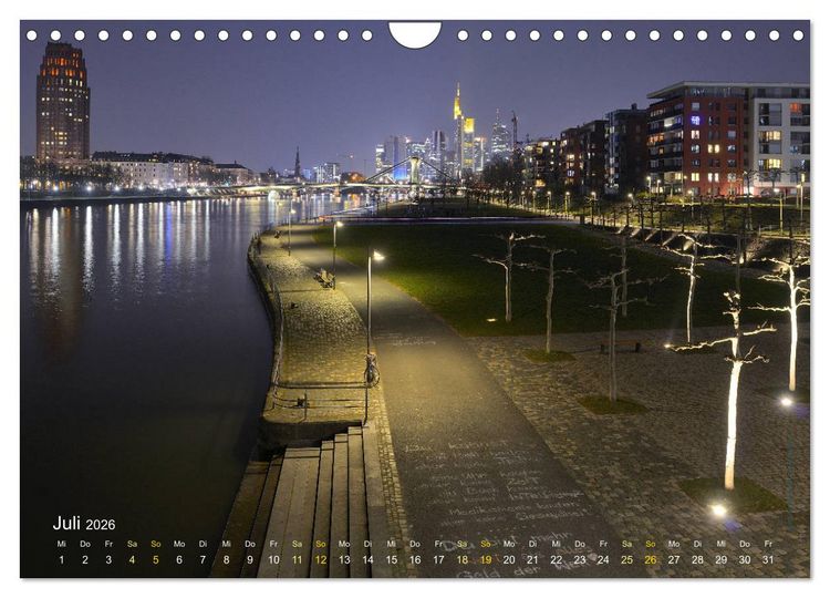 Produktbild: Faszinierendes Frankfurt - Impressionen aus der Mainmetropole (Wandkalender 2026 DIN A4 quer), CALVENDO Monatskalender