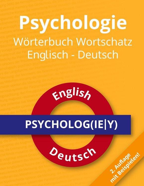 Produktbild: Psychologie W&ouml;rterbuch Wortschatz Englisch - Deutsch