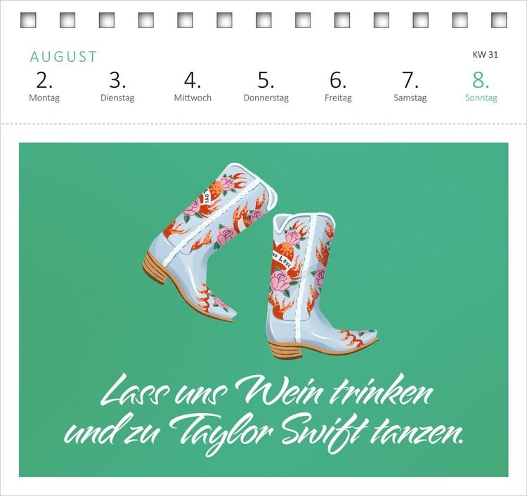 Produktbild: Postkartenkalender 365 Tage mit Taylor Swift 2027