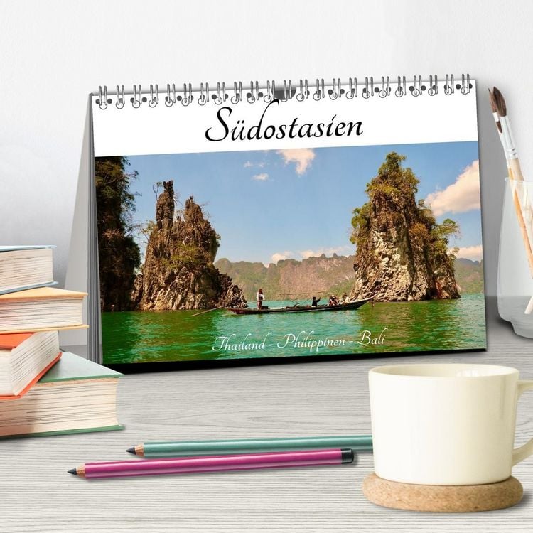 Produktbild: S&uuml;dostasien - Thailand, Philippinen, Bali (Tischkalender 2027 DIN A5 quer), CALVENDO Monatskalender