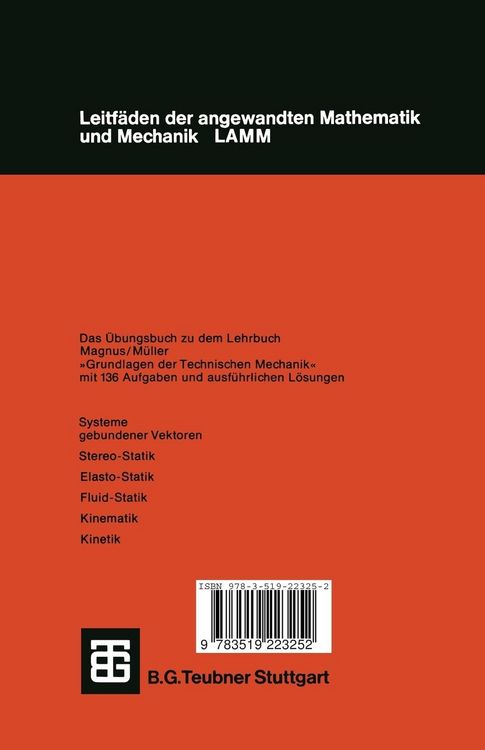 Produktbild: &Uuml;bungen zur Technischen Mechanik