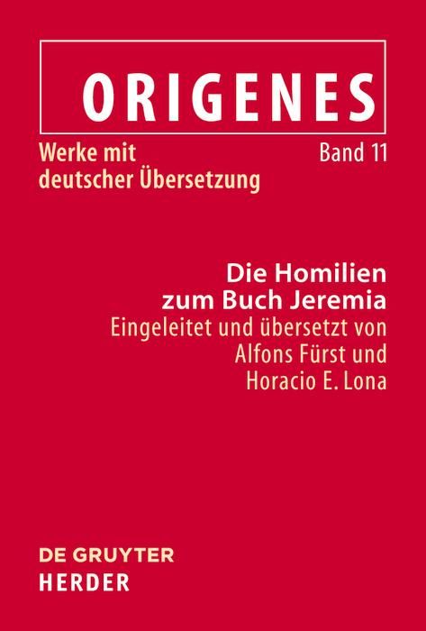 Produktbild: Die Homilien zum Buch Jeremia