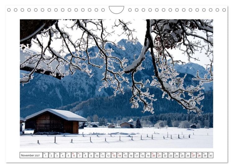 Produktbild: Oberstdorf zu allen Jahreszeiten (Wandkalender 2027 DIN A4 quer), CALVENDO Monatskalender