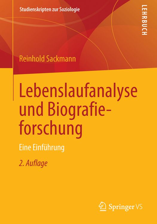 Produktbild: Lebenslaufanalyse und Biografieforschung