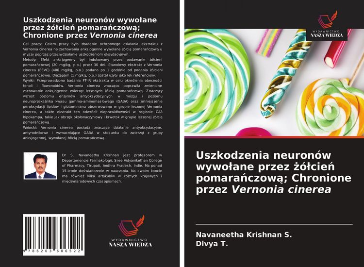 Produktbild: Uszkodzenia neuron&oacute;w wywo&iquest;ane przez &iquest;&oacute;&iquest;cie&iquest; pomara&iquest;czow&iquest;; Chronione przez Vernonia cinerea