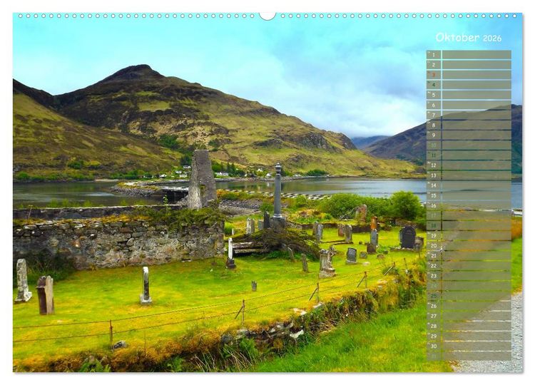 Produktbild: Scotland - Highlands (Wandkalender 2026 DIN A2 quer), CALVENDO Monatskalender