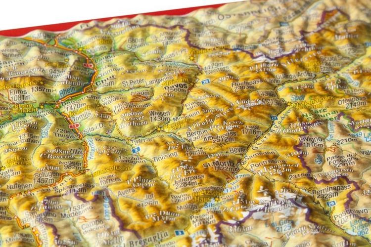 Produktbild: Markgraf, A: Reliefpostkarte Graub&uuml;nden