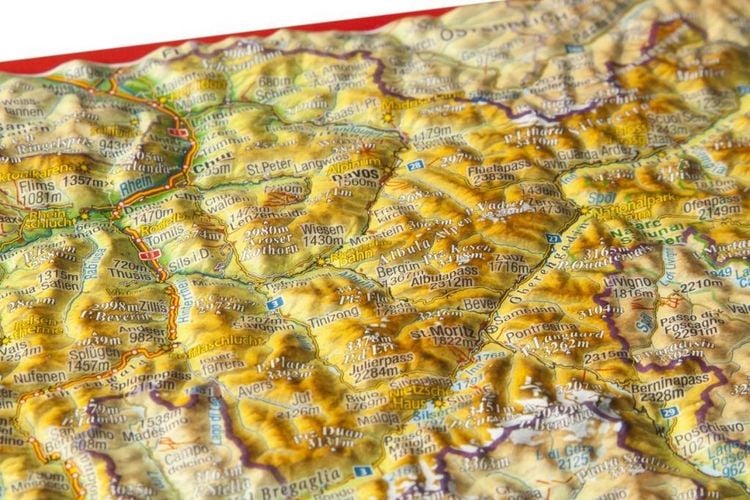 Produktbild: Markgraf, A: Reliefpostkarte Graub&uuml;nden