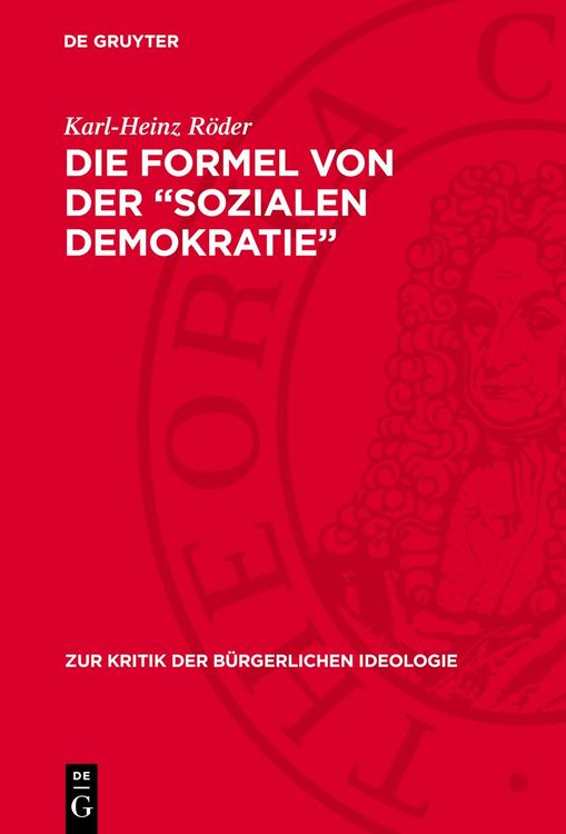 Produktbild: Die Formel von der &bdquo;sozialen Demokratie&ldquo;