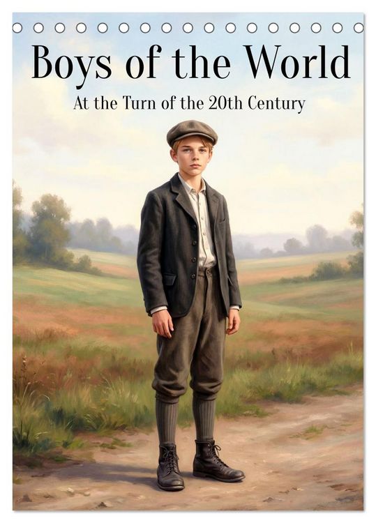 Produktbild: Boys of the World &ndash; At the Turn of the 20th Century (Desk Calendar 2027 DIN A5 portrait), CALVENDO 12 Month DeskCalendar