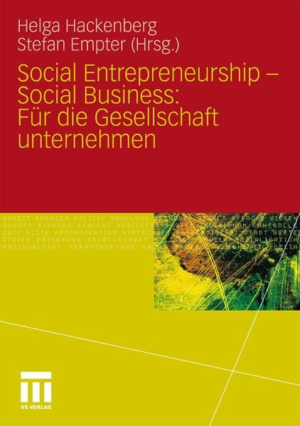 Produktbild: Social Entrepreneurship - Social Business: F&uuml;r die Gesellschaft unternehmen