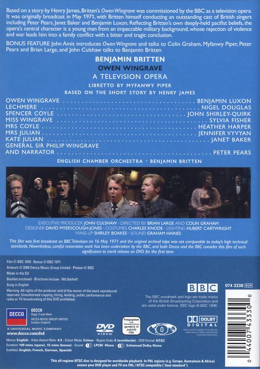 Produktbild: Benjamin Britten - Owen Windgrave