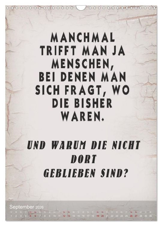 Produktbild: Ziemlich schlecht gelaunt (Wandkalender 2026 DIN A3 hoch), CALVENDO Monatskalender