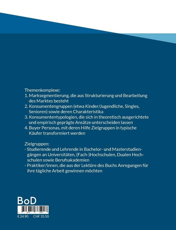 Produktbild: Marktsegmentierung - Konsumententypologien - Buyer Personas