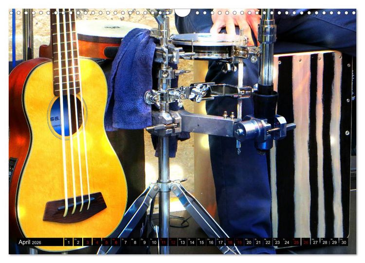 Produktbild: Percussion - Rhythmus im Blut (Wandkalender 2026 DIN A3 quer), CALVENDO Monatskalender