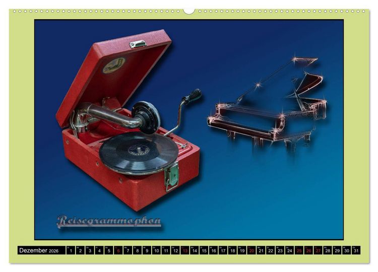 Produktbild: RADIO LEGENDEN (hochwertiger Premium Wandkalender 2026 DIN A2 quer), Kunstdruck in Hochglanz