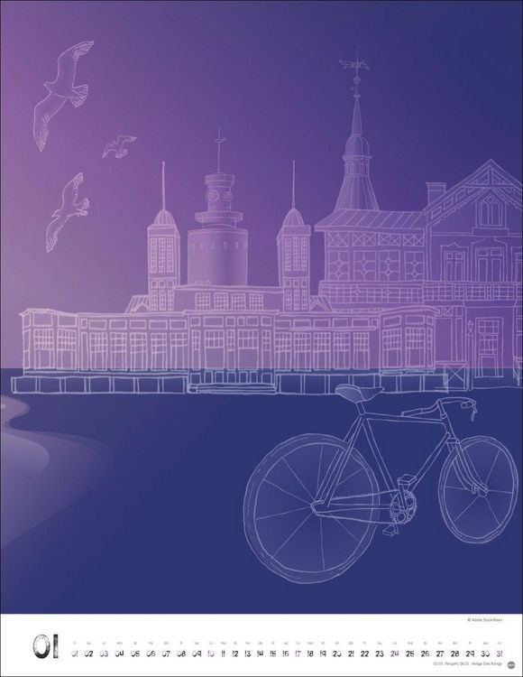 Produktbild: Bike Art Posterkalender 2027