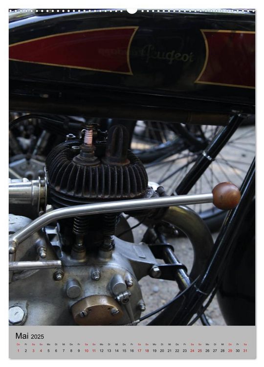 Produktbild: Motorrad Oldtimer - Motoransichten (Wandkalender 2025 DIN A2 hoch), CALVENDO Monatskalender