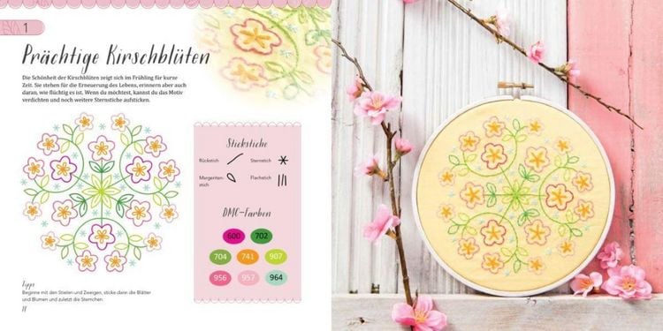 Produktbild: Farbenfrohe Mandalas sticken