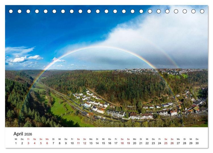 Produktbild: Das Alb- und Moosalbtal (Tischkalender 2026 DIN A5 quer), CALVENDO Monatskalender