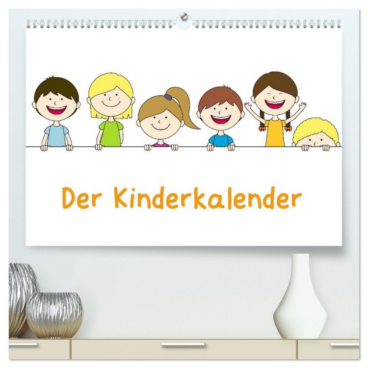 Produktbild: Der Kinderkalender (hochwertiger Premium Wandkalender 2026 DIN A2 quer), Kunstdruck in Hochglanz