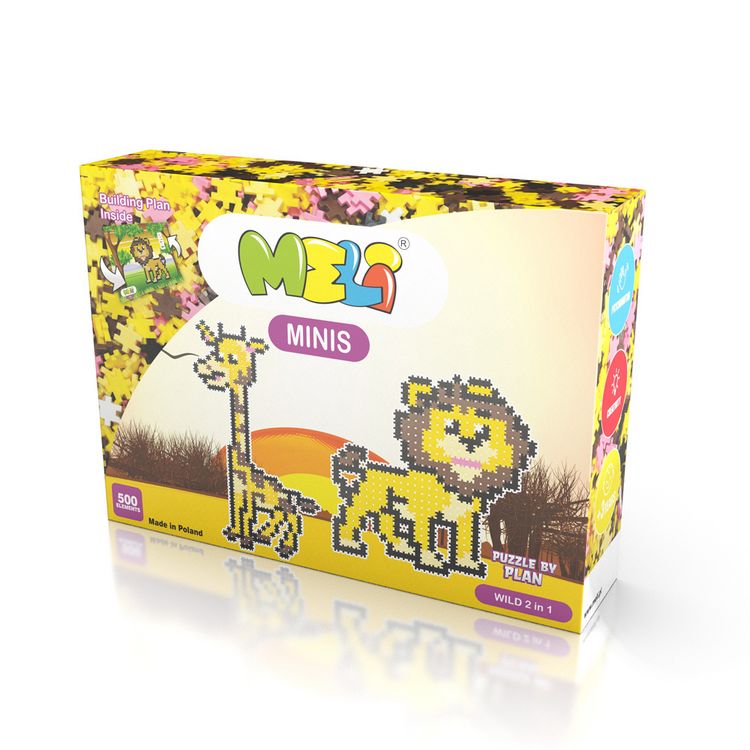 Produktbild: Meli Minis Wildtiere 500 - 2in1