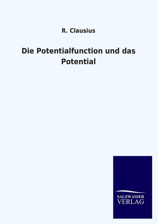 Produktbild: Die Potentialfunction und das Potential