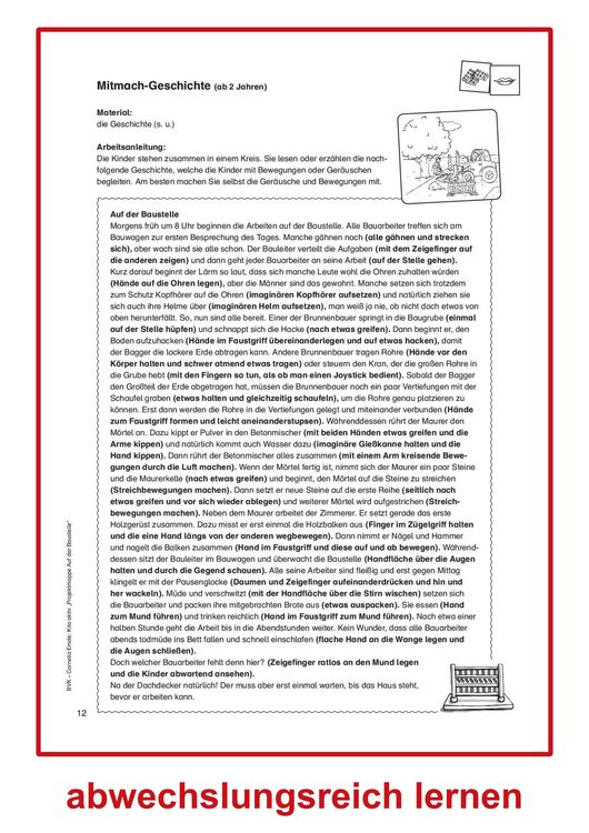 Produktbild: Kita aktiv Projektmappe Auf der Baustelle
