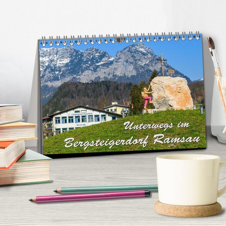 Produktbild: Unterwegs im Bergsteigerdorf Ramsau (Tischkalender 2026 DIN A5 quer), CALVENDO Monatskalender