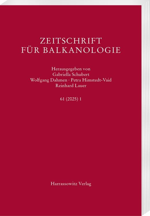 Produktbild: Zeitschrift f&uuml;r Balkanologie 61 (2025) 1