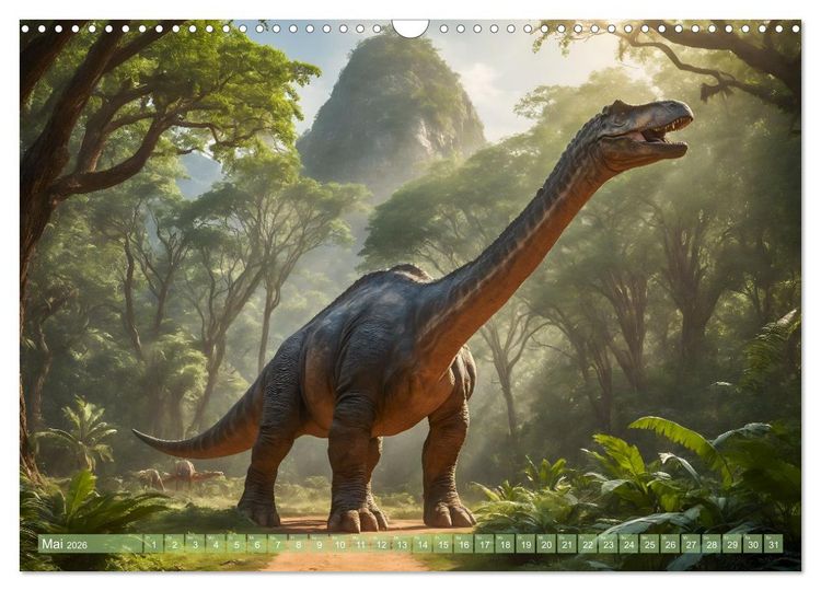 Produktbild: Eine Reise in die Vergangenheit - Entdeckung der Tierwelt (Wandkalender 2026 DIN A3 quer), CALVENDO Monatskalender