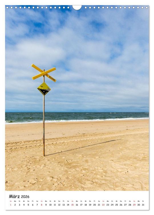 Produktbild: Sehnsucht nach Sylt (Wandkalender 2026 DIN A3 hoch), CALVENDO Monatskalender