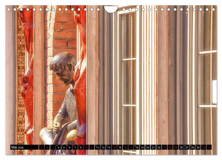 Produktbild: D&uuml;sseldorf - 300mm Perspektiven (Wandkalender 2026 DIN A4 quer), CALVENDO Monatskalender