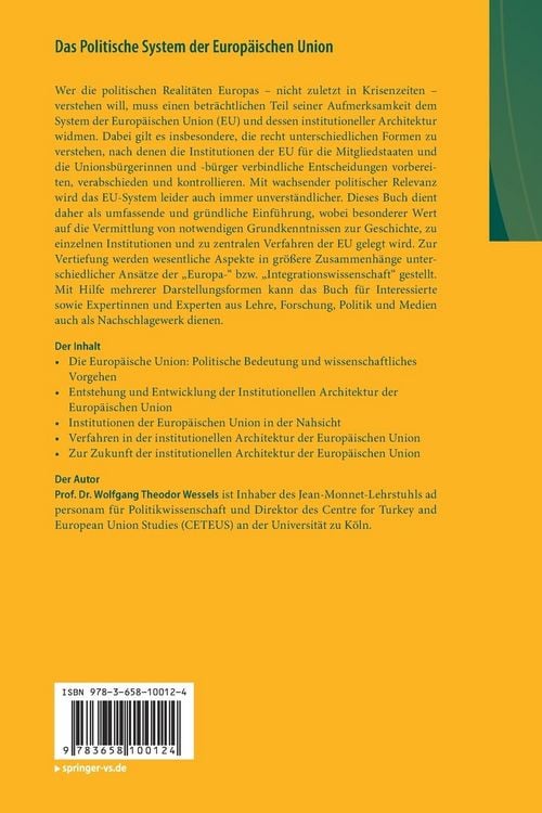 Produktbild: Das Politische System der Europ&auml;ischen Union