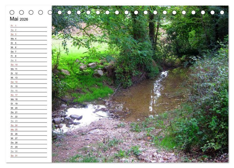 Produktbild: Franziskusweg - Camino di Assisi (Tischkalender 2026 DIN A5 quer), CALVENDO Monatskalender