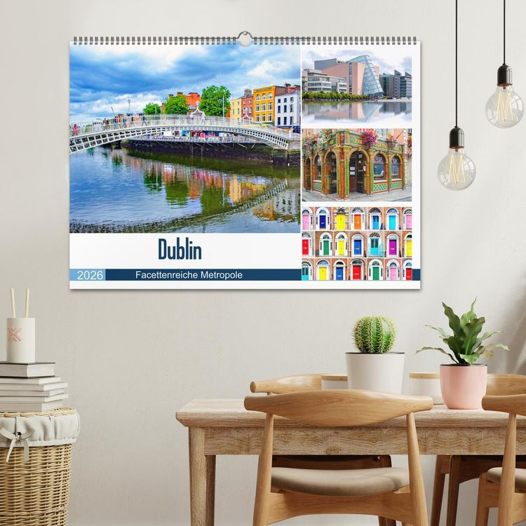 Produktbild: Dublin - Facettenreiche Metropole (Wandkalender 2026 DIN A2 quer), CALVENDO Monatskalender