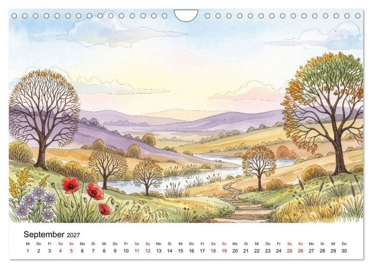 Produktbild: Einfach sch&ouml;n - Natur im Wandel der Jahreszeiten (Wandkalender 2027 DIN A4 quer), CALVENDO Monatskalender