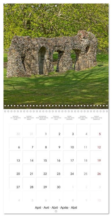Produktbild: Bury St Edmunds - Historic town in eastern England (Wall Calendar 2026 12 &times; 12 Inch) CALVENDO 12 Month Wall Calendar