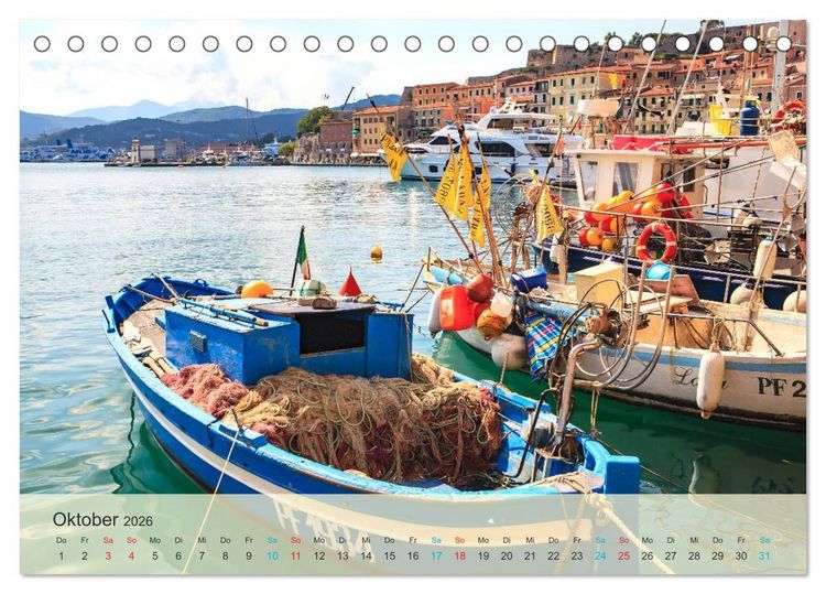 Produktbild: Elba - die Insel im Mittelmeer (Tischkalender 2026 DIN A5 quer), CALVENDO Monatskalender