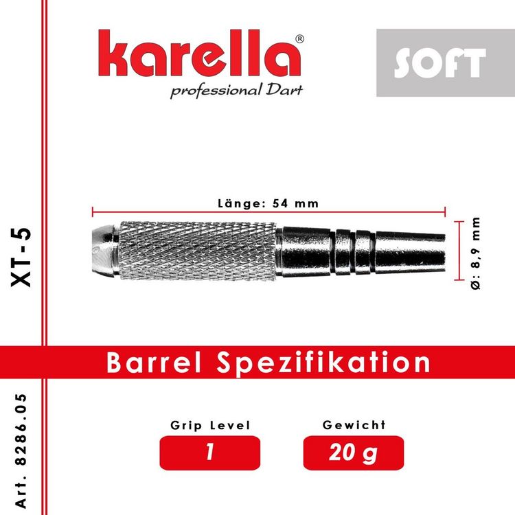 Produktbild: Karella 828605 - Softdart XT-5 20gr., 3er Set