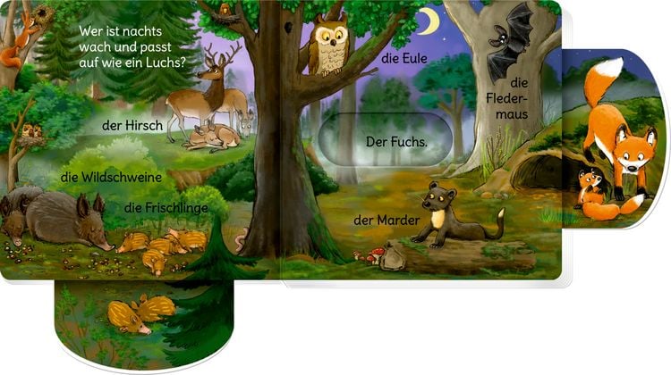 Produktbild: Minifanten 48: Schieb mal, sag mal! Wer lebt im Wald?